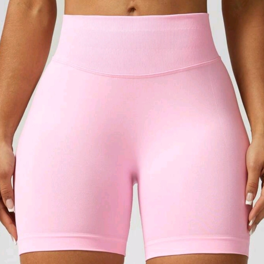 SHEIN Pink Seamless Bike Shorts